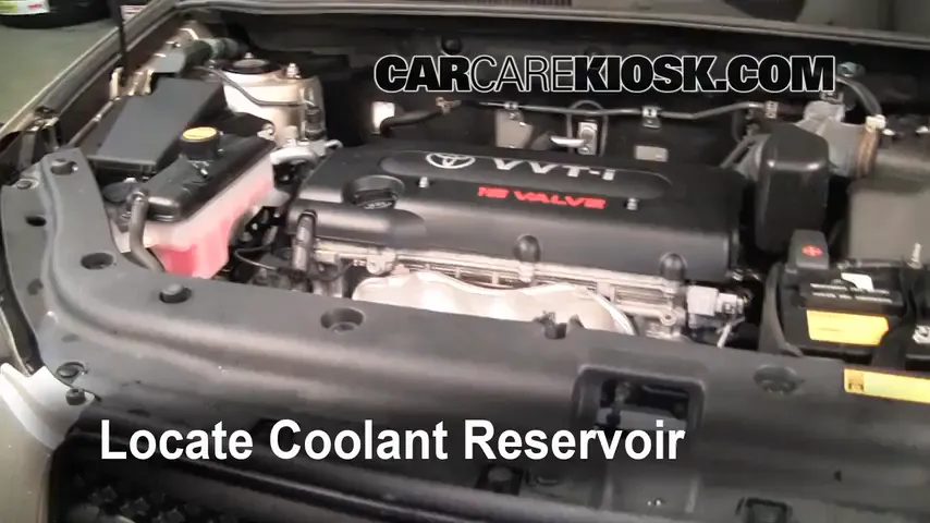 2007 Toyota RAV4 2.4L 4 Cyl. Antigel (Liquide de Refroidissement) Vérifiez le niveau d'antigel